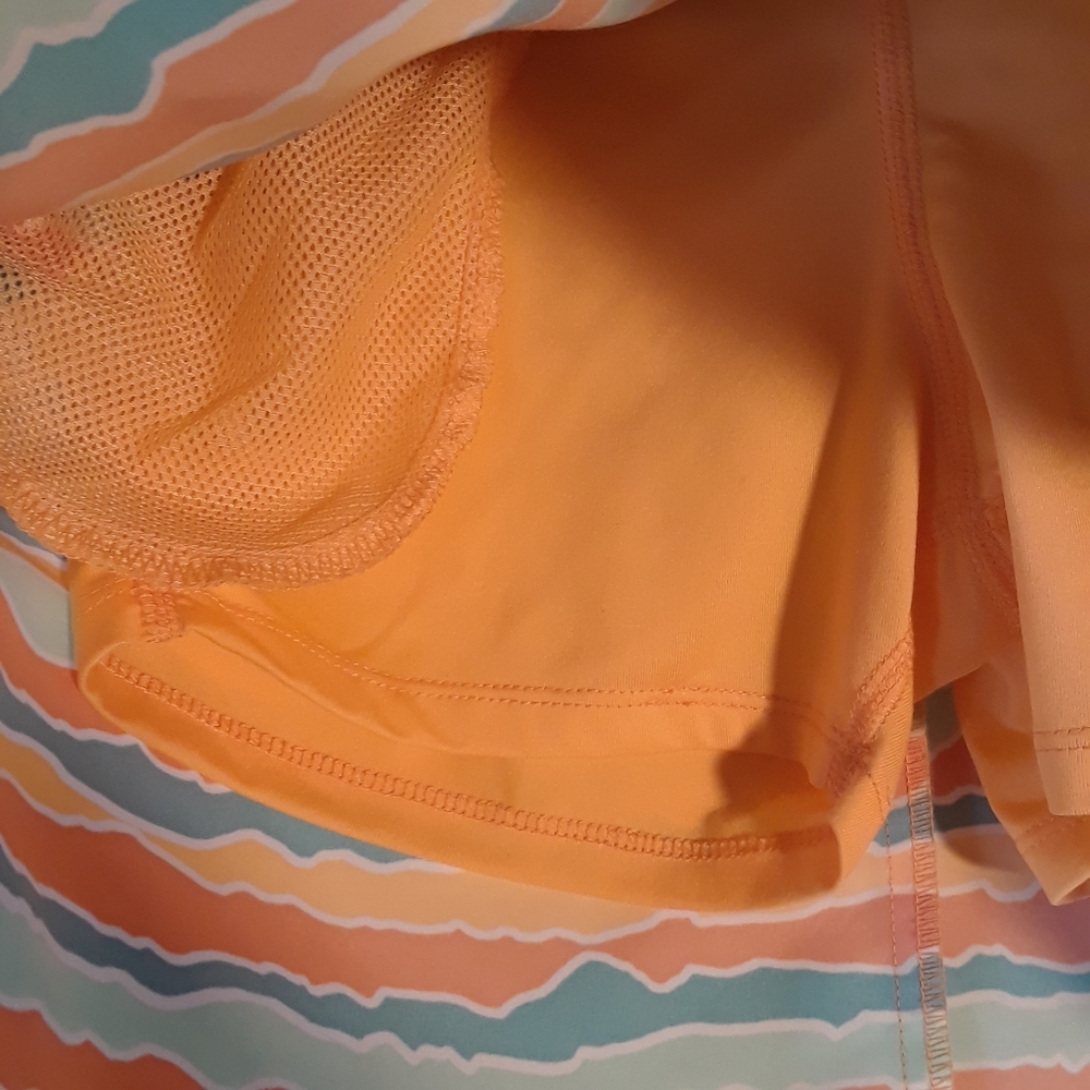 Columbia Omni Shade orange and teal girl's skort - Picture 7 of 13